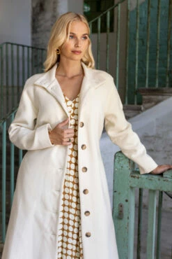 Closet London Cream Long Coat -Closet London Popular Shop D9644 Light Brown J9724 CREAM 7 90626.1694422309