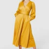 Closet LondonYellow Full Skirt Midi Dress