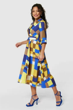 Closet LondonBlue High-Low Wrap Dress -Closet London Popular Shop D9663 BLUE 1001 62822.1693562206