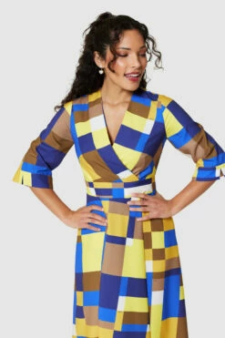 Closet LondonBlue High-Low Wrap Dress -Closet London Popular Shop D9663 BLUE 1016 24588.1693562240