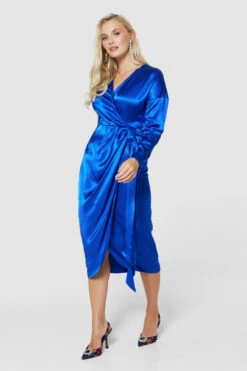 Closet London Royal Blue Pencil Midi Dress