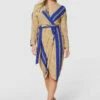 Closet London Light Brown Pencil Wrap Dress -Closet London Popular Shop D9716 LIGHT BROWN 1043 57104.1693567282