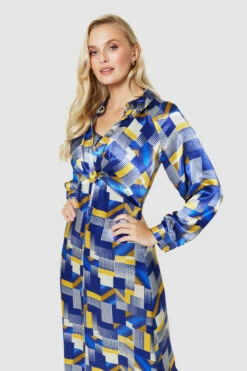Closet London NavyA-Line Shirt Dress -Closet London Popular Shop D9719 NAVY 2505 15207.1693567425