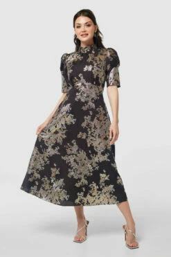 Closet London Black Tie Back A-Line Dress -Closet London Popular Shop D9833 BLACK 20230405 Closet London0476 28966.1696607097