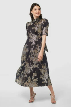 Closet London Black Tie Back A-Line Dress -Closet London Popular Shop D9833 BLACK 20230405 Closet London0479 00139.1696607103