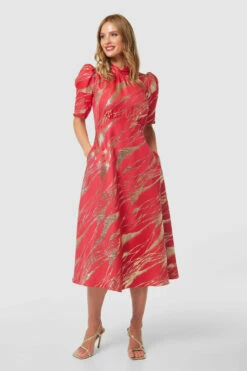 Closet London Red Tie Back A-Line Dress -Closet London Popular Shop D9835 RED Closet London2120 63864.1696431721