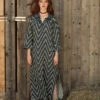 Closet London Green Print Shirt Midi Dress -Closet London Popular Shop DSC 3754 CL REBALANCE 22 05335.1680269417