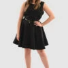 Closet London Curves Black Skater Dress -Closet London Popular Shop G6Ij1Nw8 24922.1650641366