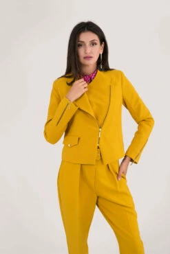 Closet London Yellow Biker Jacket -Closet London Popular Shop J5455 DSC 8536 21111.1569402747