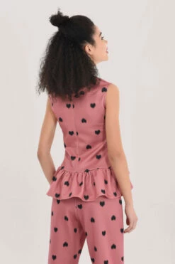 Closet London Pink V-Neck Gathered Hem Blouse -Closet London Popular Shop JB6514 JT6515 DSC 3741 84259.1617123125