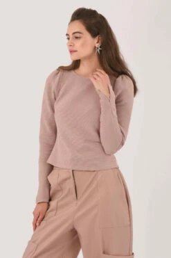 Closet London Pink Pleated Sleeve Top -Closet London Popular Shop JB6529 T6531 DSC 5310 84891.1606821087
