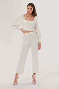 Closet London Ivory Trousers With Waistband 7 Closet London Ivory Trousers With Waistband -Closet London Popular Shop JB6616 JT6617 DSC 1368 46362.1606821304