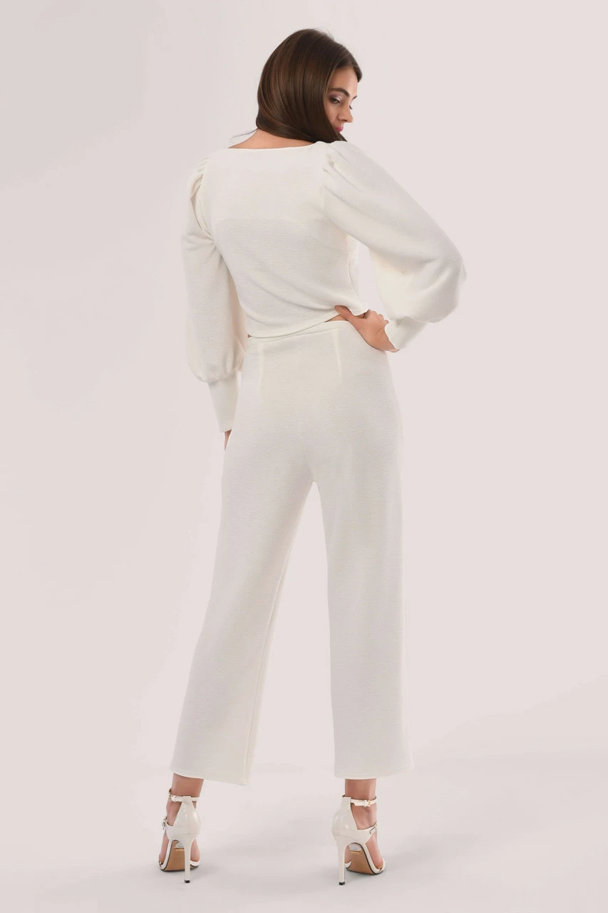 Closet London Ivory Trousers With Waistband 6 Closet London Ivory Trousers With Waistband - Image 4