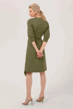 Closet London Khaki Green Pleated Sleeve Wrap Dress 9 Closet London Khaki Green Pleated Sleeve Wrap Dress -Closet London Popular Shop JD6224 DSC 8249 done 83412.1594141282.1280.1280 copy 2 69916.1653060027