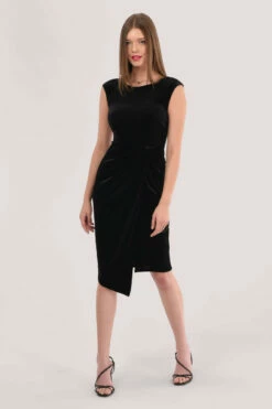 Closet London Black Velvet Pleated Wrap Skirt Dress 8 Closet London Black Velvet Pleated Wrap Skirt Dress -Closet London Popular Shop JD6449 DSC 8812 34038.1603105000