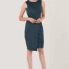 Closet London Navy Draped Wrap Dress -Closet London Popular Shop JD6490 DSC 2554 2 55450.1633089859
