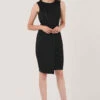 Closet London Black Draped Sleeveless Wrap Dress -Closet London Popular Shop JD6490 DSC 2554 2 99597.1633089869
