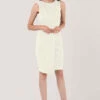 Closet London Ivory Draped Sleeveless Wrap Dress -Closet London Popular Shop JD6490 DSC 2554 3 87123.1633089860