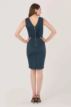 Closet London Navy Draped Wrap Dress -Closet London Popular Shop JD6490 DSC 2573 2 24284.1601368921