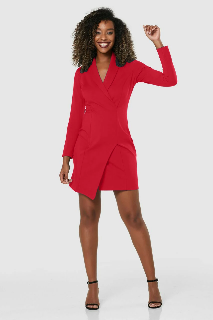 Closet London Red Blazer Dress 4 Closet London Red Blazer Dress - Image 2