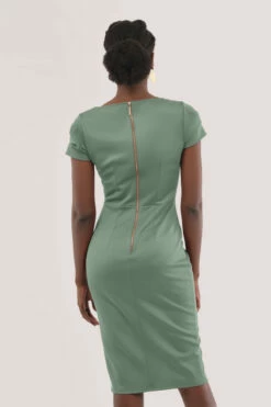 Closet London Green Cap Sleeve Pencil Dress -Closet London Popular Shop JD6743 DSC 5441 07125.1625155259
