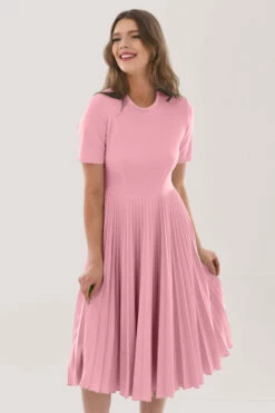 Closet London Pink Pleated Midi Dress -Closet London Popular Shop JD6994 DSC 1004 58099.1623340725.1280.1280 copy 3 15898.1653382735