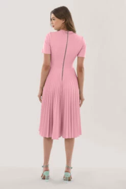 Closet London Pink Pleated Midi Dress -Closet London Popular Shop JD6994 DSC 1013 54713.1623340725.1280.1280 copy 3 24177.1653382735