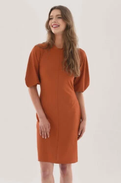 Closet London Brown High Neck A-Line Dress 8 Closet London Brown High Neck A-Line Dress -Closet London Popular Shop JD6996 DSC 0953 57374.1623341273