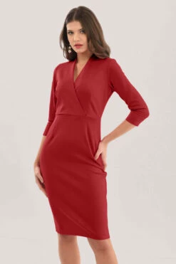 ClosetLondon Wrap SAMBA Pencil Dress -Closet London Popular Shop JD7111 DSC 9149 67821.1624020332.1280.1280 copy 21 03397.1687262591