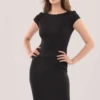 Closet London Black Jersey Bodycon Dress