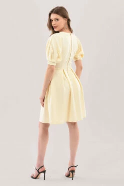 Closet London Cream Kimono Puff Sleeve Full Skirt Dress -Closet London Popular Shop JD7125 DSC 8676 52706.1624021265