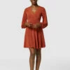 Closet London Rust Wrap Dress