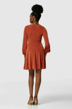 Closet London Rust Wrap Dress -Closet London Popular Shop JD7210 3538 49850.1633099702
