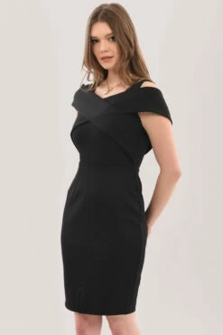Closet London Black Bodycon Dress