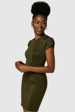 Closet London Khaki Bodycon Dress -Closet London Popular Shop JD7301 3874 78779.1633099949