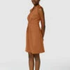 Closet London Brown Centre Pleats A-Line Sleeveless Dress -Closet London Popular Shop JD7547 3339 53282.1651228087