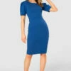Closet London Blue Bodycon Pencil Dress