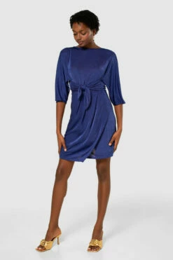 Closet London Royal Blue Wrap Kimono Dress -Closet London Popular Shop JD7872 20210907 Closet London120423 03910.1643728789