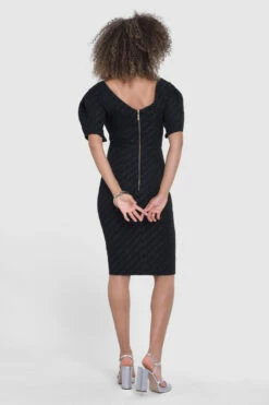 Closet London Black Jacquard Bodycon Pencil Dress 9 Closet London Black Jacquard Bodycon Pencil Dress -Closet London Popular Shop JD8866 12 72315.1667303315