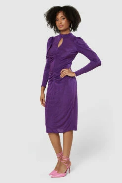 Closet London Purple Violet Pencil Midi Dress -Closet London Popular Shop JD8900 20220620 Closet London15325 53911.1674734798