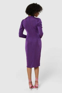 Closet London Purple Violet Pencil Midi Dress -Closet London Popular Shop JD8900 20220620 Closet London15327 53274.1681815129