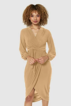 Closet London Peach Orange Pencil Wrap Tieup Midi Dress 8 Closet London Peach Orange Pencil Wrap Tieup Midi Dress -Closet London Popular Shop JD9636 BLUSH JD7123 BLACK 708981 35649.1676460651