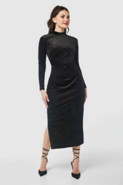 Closet LondonBlack Pencil Midi Dress -Closet London Popular Shop JD9865 BLACK Closet London1352 62441.1697123772