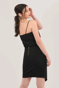 Closet London Black Pleated Pencil Wrap Mini Skirt -Closet London Popular Shop JS6695 DSC 7247 21458.1630493398