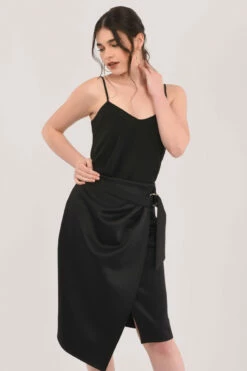 Closet London Black Wrap Pencil Skirt -Closet London Popular Shop JS6707 DSC 7273 83088.1608302428