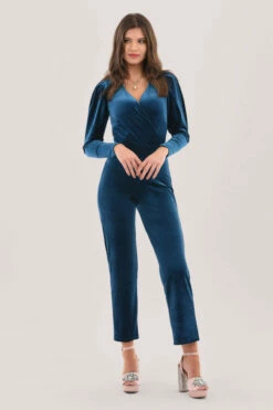 Closet London Blue Pleated Sleeve Jumpsuit -Closet London Popular Shop JT6926 DSC 9862 27112.1623860853
