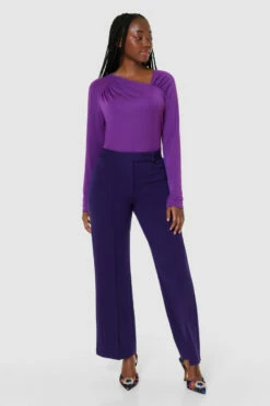 Closet LondonPurple Bootcut Trouser