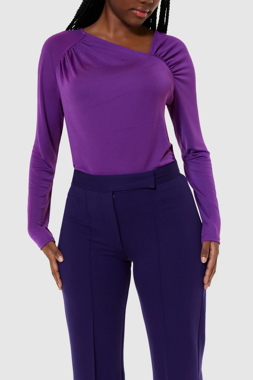 Closet LondonPurple Bootcut Trouser 4 Closet LondonPurple Bootcut Trouser - Image 2