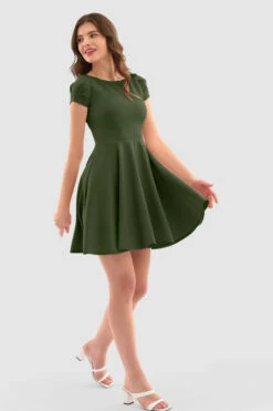 Closet London Khaki Skater Dress -Closet London Popular Shop Jd7083 Blush DSC 5712 72611.1649779339.1280.1280 copy 3 76226.1653058902