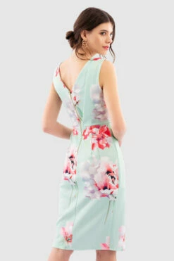 Closet London Green Sleeveless Wrap Floral Print Dress 9 Closet London Green Sleeveless Wrap Floral Print Dress -Closet London Popular Shop Jd7224 Mint DSC 6946 01360.1649779682